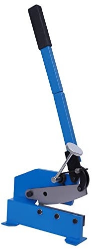 Hand Lever Shear Manual Shearing Machine Metal Cutter Tool Sheet Cutting Blue Rebar Scissors Plate Flat Steel Heavy Duty Precise Bar Cuts Round Scissors,200mm