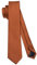 HISDERN Krawatte für Herren 6cm schmale Krawatten gebranntes Orange schmale Seidenkrawatte klassische Hochzeit Party Business-Krawatten