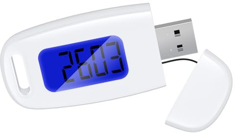 Ankilo Contapassi 3D con Caricamento USB, Grande Display, Semplice Senza App, Preciso per Tenere Traccia dei Passi