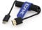 Eonvic 2.1 HDMI 8K HDMI Male to Mini HDMI Male Cable High Speed Extender Cable for Canon Nikon Panasonic GH3 Monitor (Black Coiled)