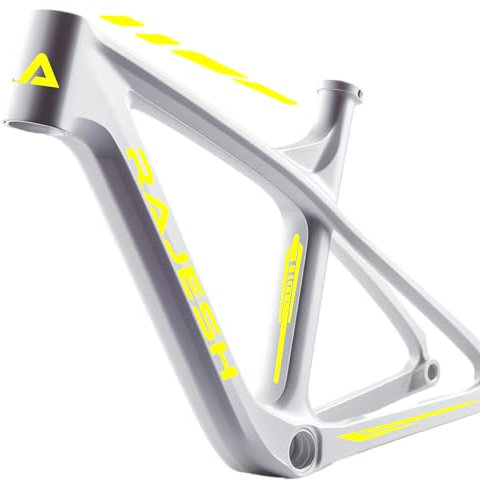 Set 7 Adesivi Stickers Decal Telaio Bici Bicicletta Kit adesivi telaio MTB BDC Universale Protezione COD. B0191 (GIALLO FLUORESCENTE)