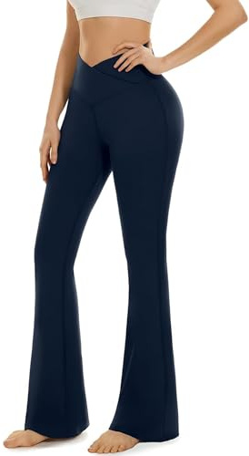 BLONGW Flared Yoga Pants for Women High Waisted Bootcut Leggings – Soft Stretchy Trousers for Gym, Lounge & Everyday Comfort