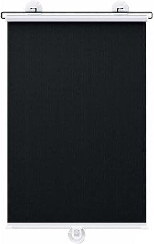 40X80CM Persiana Enrollable con Ventosa Negro Estor Enrollable Opaca Sin Taladrar, Cortinas Blackout Protección UV, Persiana Enrollable Parasol para Ventanas y estores De Cocina/Oficina/Coche