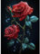 KEYIFA 5D Rote Rosen Diamond Painting Set für Erwachsene, DIY Diamant Painting Bilder Art Kristall Set, Diamond Painting Zubehör Full Drill Bilder, Home Wand Dekor 30x40cm