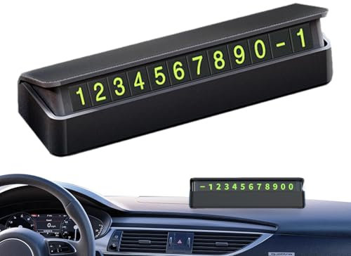 Auto Parkplatz-Kennzeichen, Parkplatzschild, Telefonnummernschild für temporäres Parken | Fahrzeugparkplatz Tag e