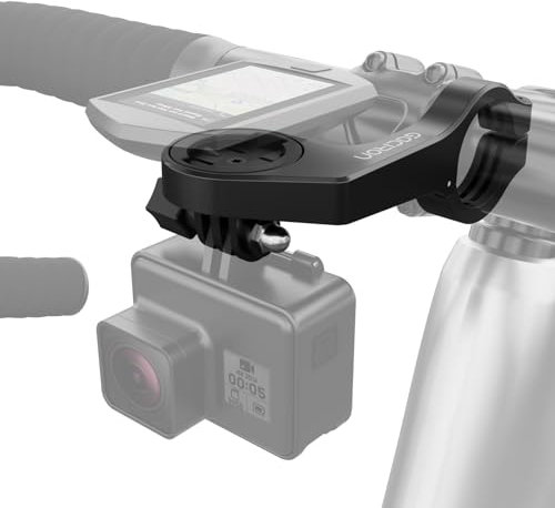 Gaciron H17 Soporte Bicicleta para GPS Garmin y computadora,para cámara GoPro y Luz Bicicleta(GoPro, Soporta instalación multidispositivo,Soporte Manillar de Bicicleta Ajustable (Redondo)