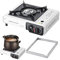 Cuisinière à gaz avec brûleur à cassette, four à portable pour camping, réchaud à cassette, ustensiles de cuisine pour pique-nique, réchaud de camping avec