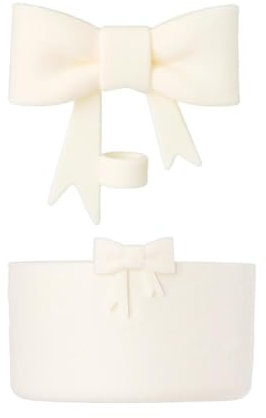 Trredrins Stroh-Abdeckung und Silikon-Stiefelhülle für Stanley, niedliche Schleife, Strohschutz, Schutzspitzen, Boo-Stiefel