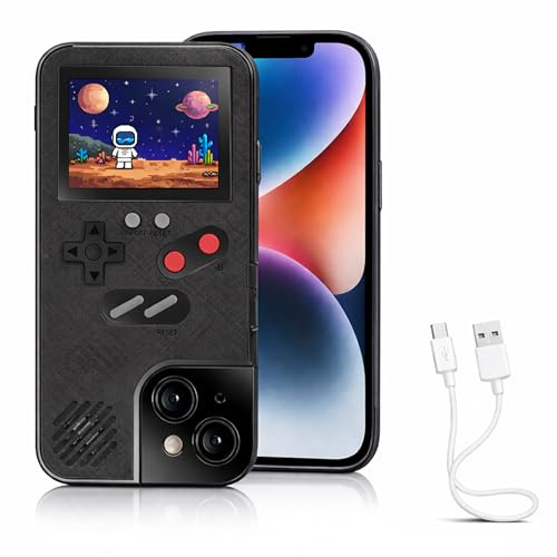 Chu9 Game Phone Case, 168 Eingebaute Kleine Videospiele Schwarz Kompatibel mit iPhone 16 Pro
