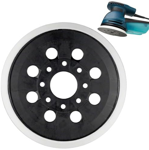 1PCS Plateau de ponçage professionnel de 125 mm,Plateau Ponceuse Bosch pex 400 ae,avec crochet et boucle, 8 trous, compatible avec Bosch PEX 300 AE et PEX 400 AE ponceuse excentrique.