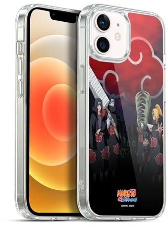 Head Case Designs Offizielle Naruto Shippuden Akatsuki Schluessel Kunst Gelhülle [Militärischer Schutzgrad] Kompatibel Mit Apple iPhone 12 / iPhone 12 Pro Und Kompatibel Mit MagSafe