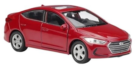 SCVWKAJA Massstabsgetreues Modell Auto 1:36 Für Hyundai SUV Exquisite Proportionale Druckguss-Simulationslegierung Automodellserie Die-cast Fahrzeug(Red)