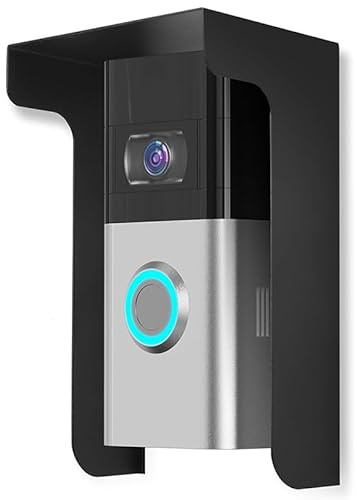 Universal Doorbell Rain Cover - Weatherproof & Anti-Glare Shield for Ring Doorbell & Most Models | Durable Steel Outdoor Protection, Easy Install Weather Guard for UK Homes