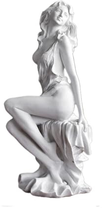 Venus Statue der griechischen Göttin Aphrodite - Weiße Statue - Wohnraumdekoration - Kunsthandwerk - Klassische Mythologie (NSDX-08)