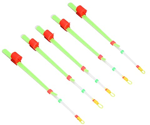 Ycauty Tragbare Mini-Winter-Eis-Angelrute Top Tip für Kontrollfische, geeignet für Outdoor-Angeln, 5 Stück