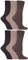 IOMI - 6er pack damen ohne gummi weitschaft baumwolle socken/diabetikersocken in 7 farben (37-42 eur, Braun LA6)