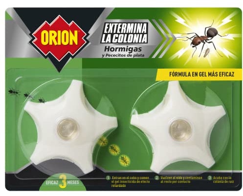 Orion - Cebo en Gel para Eliminar Colonias de Hormigas - Pack de 2 Cebos