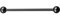 Industrial Piercing Titan G23 Barbell Stab 35mm-Schwarz