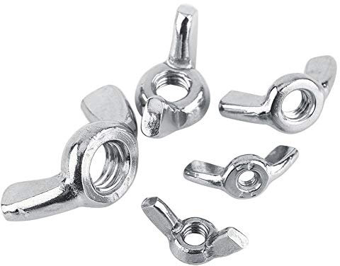 FTVOGUE 10 pz DIN315 M3-M8 acciaio inox SS316 dado a farfalla dadi e dadi di fissaggio mobili forniture(M8)