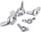 FTVOGUE 10 Unids DIN315 M3-M8 Acero Inoxidable SS316 Ala Tuerca Mariposa Tuercas Muebles Sujetador Suministros(M8)