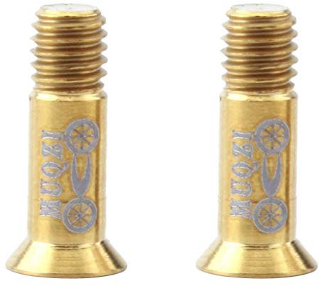 T TOOYFUL 2pcs M5x16mm MTB Radschrauben Für Schaltwerk Splitter Schwarz - Golden