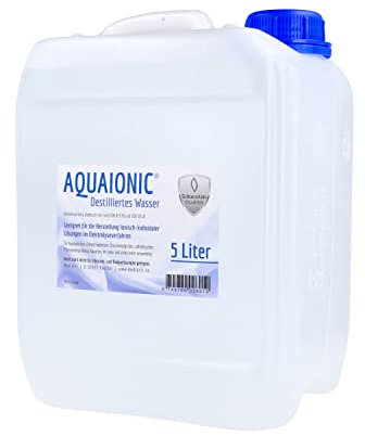 aquaionic® - Destilliertes Wasser - 5 Liter - Aqua dest