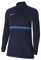 Nike Damen Women's Academy 21 Drill Top, Obsidian/White/ROYAL Blue/White, CV2653-453, M