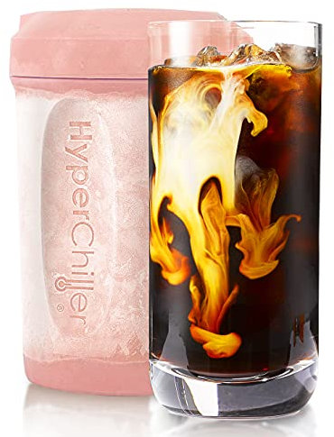 HyperChiller HC2RG Maxi-Matic patentierter Instant-Kaffee-/ Getränkekühler, bereit in Einer Minute, Kunststoff, Rose Gold