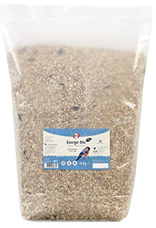 Elles Energie-Mix 10kg für Wildvögel I 100% natürlich I Ambrosia-kontrolliert, ganzjährig & flexibel | Optimaler Energie-Boost mit 17.6% Protein | Für Terrasse, Balkon & Garten