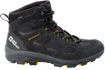 Jack Wolfskin Herren Vojo 3 Texapore Mid M Outdoorschuhe, Black Burly Yellow Xt, 42 EU
