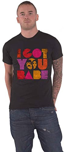 Sonny & Cher T Shirt I Got You Babe Official Mens Black M