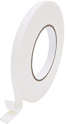 Funnytek Nastro biadesivo in schiuma, 10 m, largo 10 mm, resistente nastro adesivo impermeabile in schiuma PE, per luci a LED, decorazione ufficio, decorazione per la casa