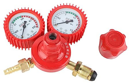 Gas Pressure Regulator Propane Tank Gauge Clear Accurate Dial Thickened Knob Aluminum Alloy Gas Pressure Gauge
