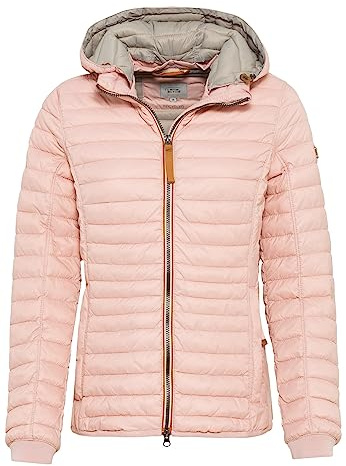 camel active Damen leichte Steppjacke mit Abnehmbarer Kapuze