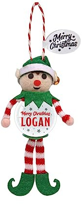 Personalised Snowglobe tree decoration (Logan)