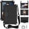 Foam Case for Amazon Fire HD 8 & HD 8 Plus (10th/12th Generation, 2020/2022 Release), Shockproof Cover with Shoulder Strap/Hand Strap with Retractable Stand