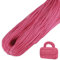 LEREATI Polyester Garn, Makramee Garn 3mm x 200m Polyester-Seil Polypropylen-Kordel Makramee Schnur Geflochten für Handtasche, Häkeltasche, Strickwaren, Wohndekorationen (Sonnenuntergang Rosa)