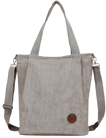 TANTOMI Shopper Tasche Damen Umhängetasche Mittelgroß Groß Mit Reißverschluss, Tote Bag Arbeitstasche Handtasche Schultertasche für Arbeit, Reisen, Einkaufen, Schule Und Alltag
