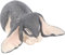 UPKOCH 1stk Jackrabbit-Modell Handwerk Osterparty Bevorzugt Mini-Hasen-Statue Hasendekor Becher Wiederverwendbar Skulpturen Wohnkultur Tier Plastik Lop-Kaninchen Kind Angola