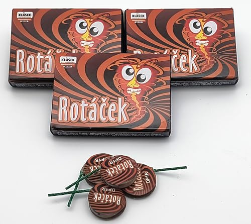 vama Silberwirbel Bodenkreisel - Silberkreisel mit rot-grünem Finale, Ganzjahresfeuerwerk mit Silberfunken Effekt, Bodenwirbel für draußen, 6 Stück je Schachtel, CE-zugelassen