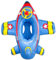 Csafyrt Baby Pool Float, aufblasbares PVC-Kleinkind Floaties, Flugzeugbaby Schwimmen mit Lenkrad, lustiges Kind für Kinder im Alter von 1 bis 5 Jahren