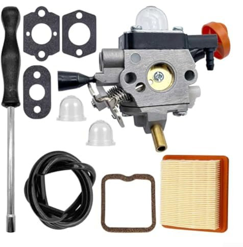 Vergaser mit Luftfilterventil Einstellung Kit für FS131, FS131R, FS311, KM131, HT131, HT132, HT133, HT134, HT135, BT131 Motorsense Trimmer