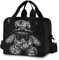 Reusable Lunch Box for Men/Women Wearing A Bow Bear Insulated Tote Bag Leakproof Lunchbox with Pocket for Work Office Picnic Beach Freezable Lunch Cooler Bag with Adjustable Shoulder Strap