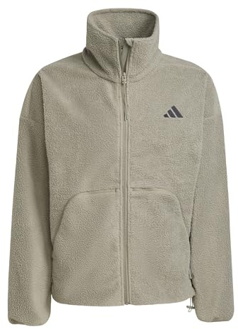adidas Men's City Tech High Pile Fleecejacke mit durchgehendem Reißverschluss