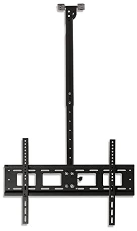 Soporte de techo ajustable para TV, rotación de 360°, inclinable y giratorio, se adapta a pantallas LED de 40 a 80 pulgadas, plegable de 90°, soporta hasta 45 kg, perfecto para cine en casa y ahorro