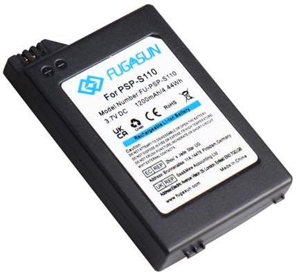 PSP-S110 Batterie, 1200 mAh PSP-S110 Ersatz-Batterie für PSP3001/ PSP3002/PSP3003/PSP3004/PSP2001/ PSP2002/PSP2003/PSP2004