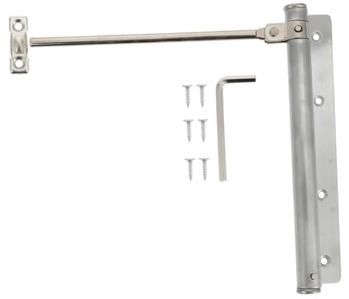 AUTSUPPL Ferme-porte Automatique Réglable Acier Inoxydable avec Ressort Tampon Silencieux Fermeture Douce pour Portes Intérieures et Extérieures Adapté Maison Hôtel Bureau