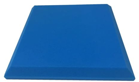 Akustikplatten 4 STÜCKE 50X50 cm Studio-Akustikschaumstoff Große Größe Quadratischer Schallschutzschaumstoff Schallabsorptionsbehandlung Schalldämmung Flache Paneele(Blue,50x50x5cm)