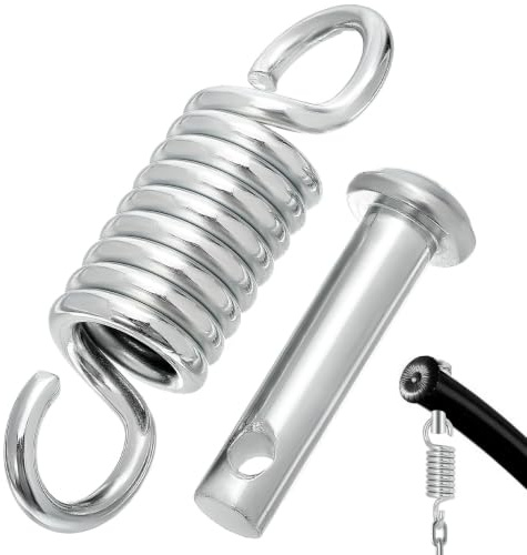 BESTonZON Heavy Duty Swing Hanger Hook Extension Spring and Pin Kit for Hanging Chair Hammock Porch Swing Chair Punching Bag Smooth Suspension and Impact Absorption