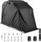 BuoQua Garage, Tenda Pieghevole Per Moto In Nero Oxford 600D 269cm x 104cm x 155cm, Telone Di Prorezione (Nero)